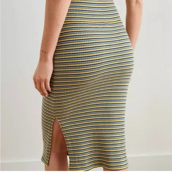 Aerie Striped Midi Skirt Size XL - Picture 2 of 5